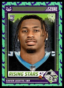 2024 Score-A-Treat Rising Stars Green Bats Xavier Legette Carolina Panthers #49