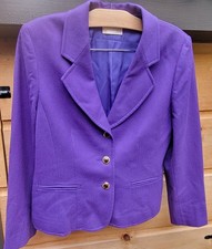 Women s Vintage Pendleton Bright Grape 100 Virgin Wool Blazer Jacket Med