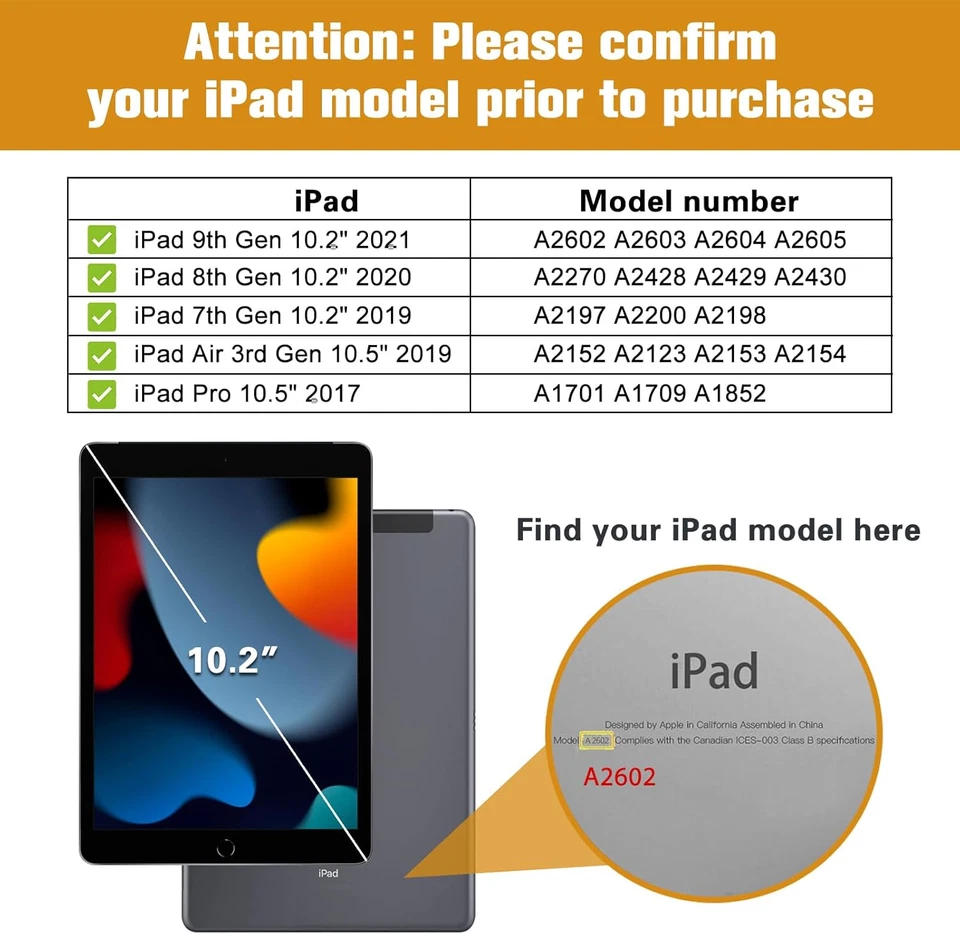 Kids Case for Ipad 10.2 Inch 9Th 2021/ 8Th 2020/ 7Th 2019/ Ipad Air 10.5" 2019/ - Image 2 of 4