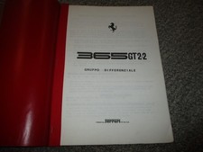 Original 1970 Ferrari 365 Gt 22 Differential Parts Manual Factory Oem Rare