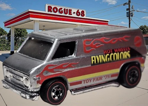 Restored Hot Wheels Redlines Super Van, Chrome, 1975 Toy Fair, Hong Kong