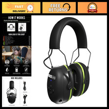 Wireless Hearing Protection Earmuffs - Comfortable, Unisex, 40-Hour Battery Life