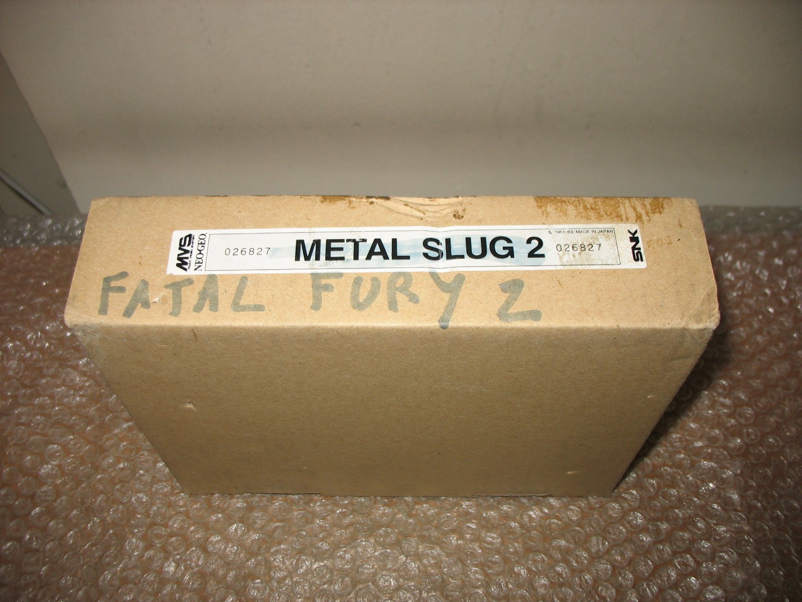 (NO GAME) METAL SLUG 2 BOX ONLY NEO GEO MVS 100% OFFICIAL SNK!
