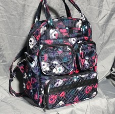 NUEVO SIN ETIQUETAS Bolso Bandolera Mini Charco Jumper Rosa y Negro Multi Bolsillo