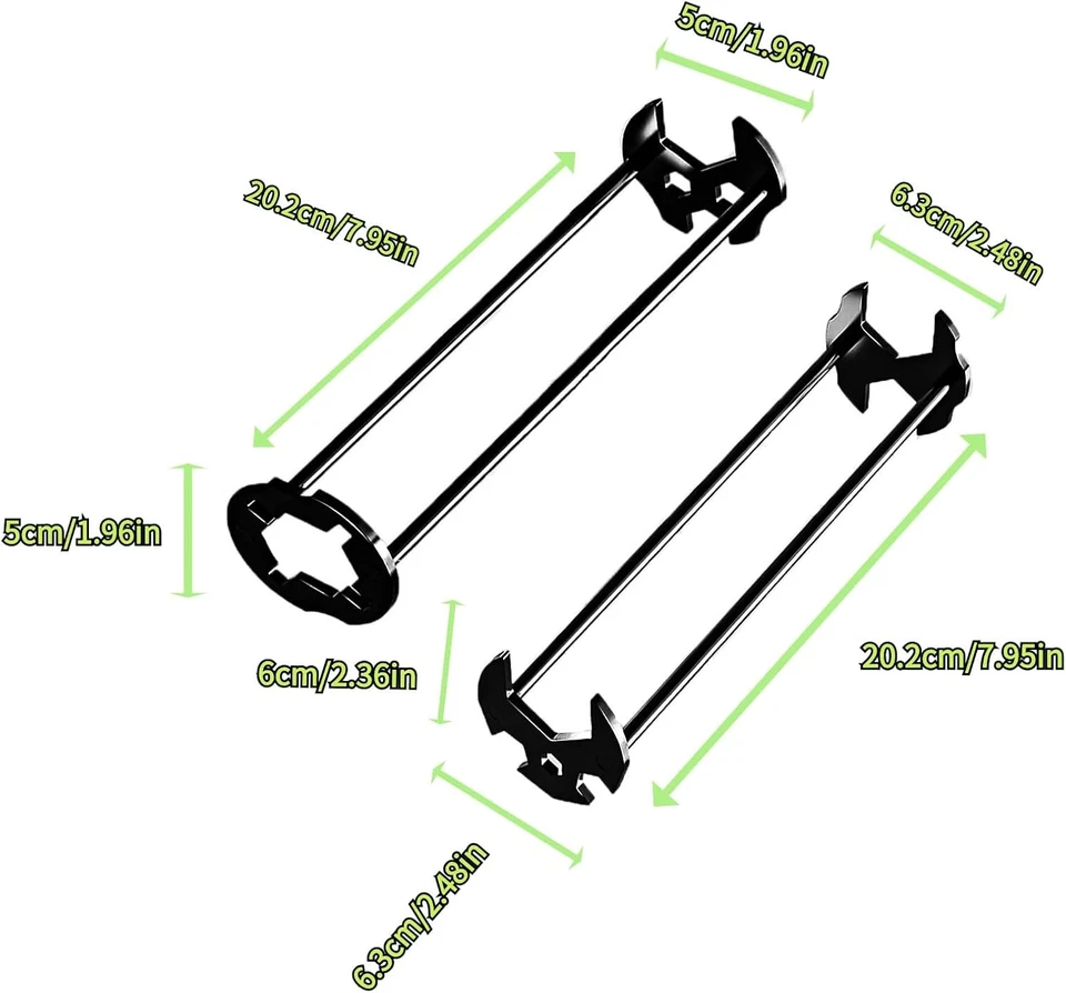 2 Pezzi Chiave per Rubinetto Sottolavello, 11 Misure Multifunzione Chiave per Da - Immagine 2 di 4