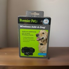 Premier Pet Wireless Add-A-Dog Collar for Wireless Fence, Black, Adjustable