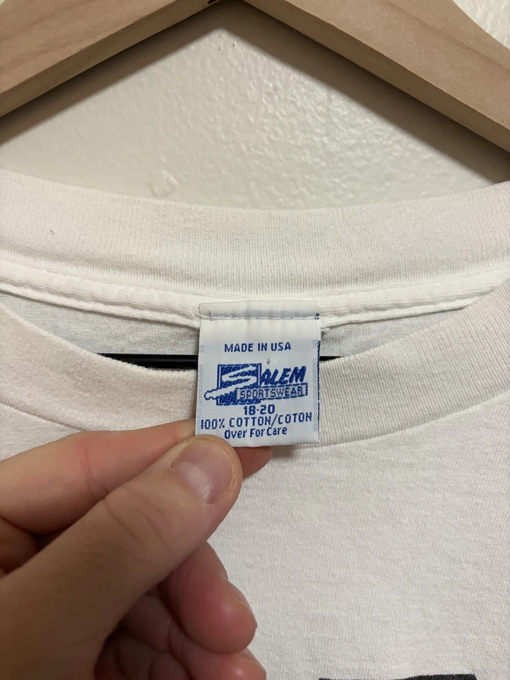 Camiseta De Colección Años 90 New York Giants Salem Ropa Deportiva Own The Field Talla Grande Foto 4 de 4