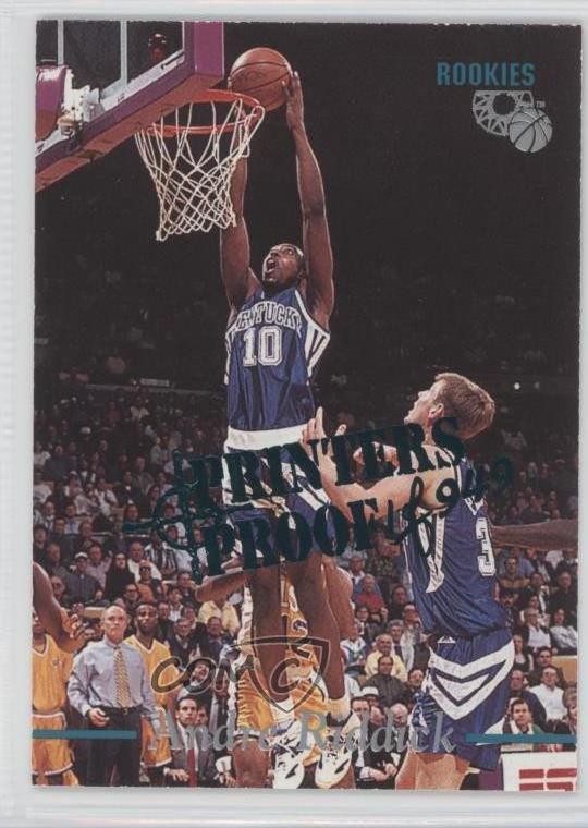 1995 Classic Rookies Printer's Proof /949 Andre Riddick #52 0j0