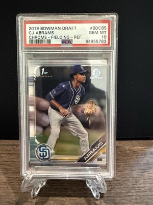 2019 Bowman Draft Chrome C.J. Abrams #BDC-85 - Fielding Refactor