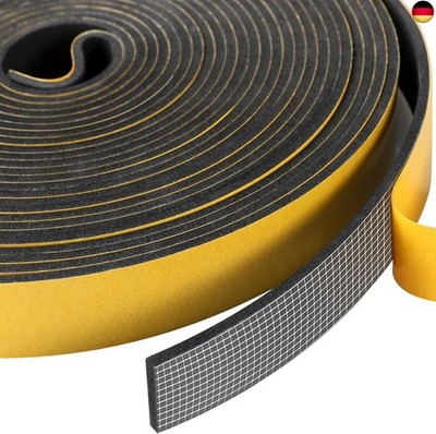 Inwee Selbstklebendes Moosgummi Fensterdichtung 25 mm (B) x 3 mm (D)
