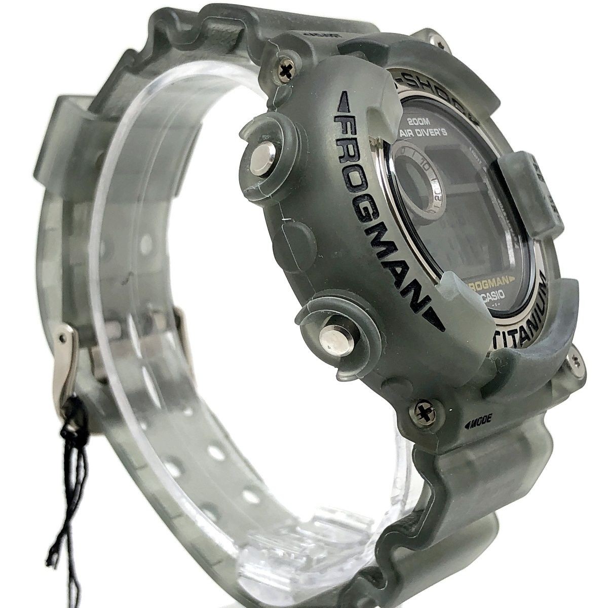 CASIO G-SHOCK DW-8200MS-8T Frogman Smoke Gray Titanium Dive Watch