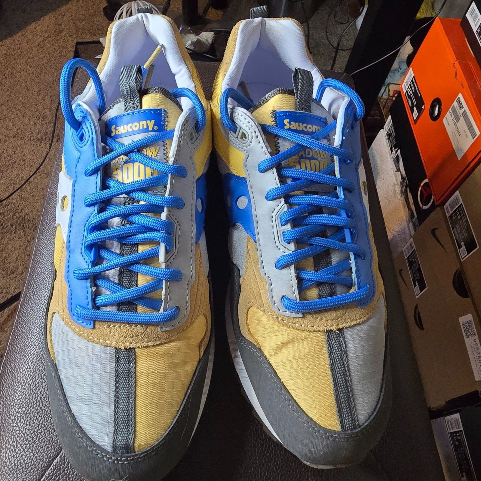Saucony Shadow 5000 Originals Navy Camel Blue Men's 10.5 Sneakers NEW ...