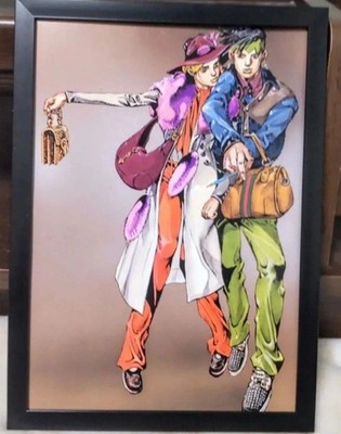 JoJo's GUCCI Collaboration Rohan Kishibe Framed Poster A4 Art