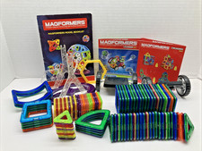 Magformers Rainbow 95 Piece Magnetic Building Tiles with Booklet
