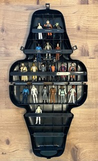VTG Kenner Star Wars Darth Vader Action Figure Carrying Case With 80’s Figures