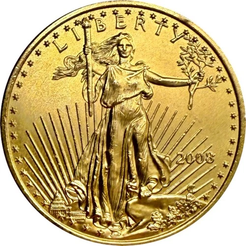 2008 1/4 Ounce Pure .999 Gold Quarter Eagle BU ***READ DESCRIPTION***