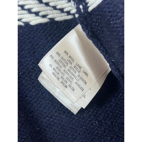 Maglione cardigan nuovo con etichette Moth Anthropologie modello Chevron lana grigio aperto davanti L - Foto 4 di 9