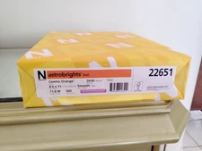 Astrobright 8.5 in. x 11 in. Color Paper - Cosmic Orange (500/RM) New