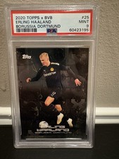 2020-21 Topps X BVB Erling Haaland Borussia Dortmund Team Set PSA 9 MINT