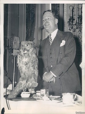 1936 Washington Dc John Hamilton Press Conference Owl 6X8 Historic Vintage Photo
