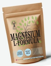Magnesium L-Formula 500mg Clean Powder 120 Vegan Capsules Magnesium Supplement 0.30 per thousand milligrams