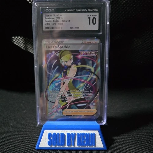 Pokemon CGC 10 Gem Mint Fusion Strike Ultra Rare Elesa's Sparkle 260/264