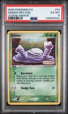 2006 Pokemon EX Legend Maker Grimer Reverse Foil Legend Maker #54 PSA 6