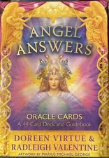 Angel Answers Oracle Cards 44 Card Deck and Guidebook Doreen Virtue