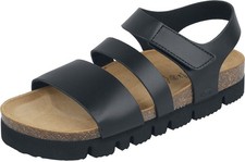 Camel Active Sandale Damen  schwarz Basics Leder EU40