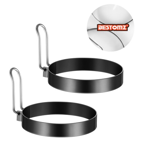 Silicone Egg Rings Omelet Cooking for Griddle Non-stick Mold Kitchen Tools - Picture 5 of 10