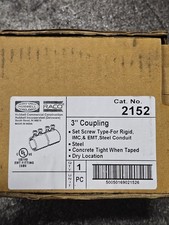 RACO 2152 3" Steel Coupling Set Screw Type For EMT RIGID IMC Steel