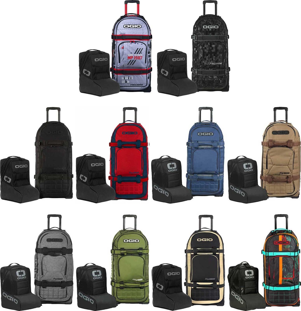 Ogio Rig 9800 Pro Roller Gear Bag - Motocross Dirt Bike Offroad