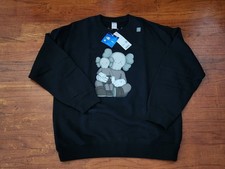 Uniqlo x KAWS Long-Sleeve Sweatshirt 2023 Black Size L NWT
