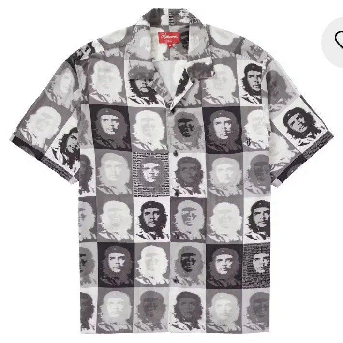 Chemise noire à manches courtes Supreme Che Rayon taille M (SS20)