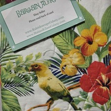 Tommy Bahama Parrot Cove 2 x Standard Pillow Shams Tropical floral Brand NEW