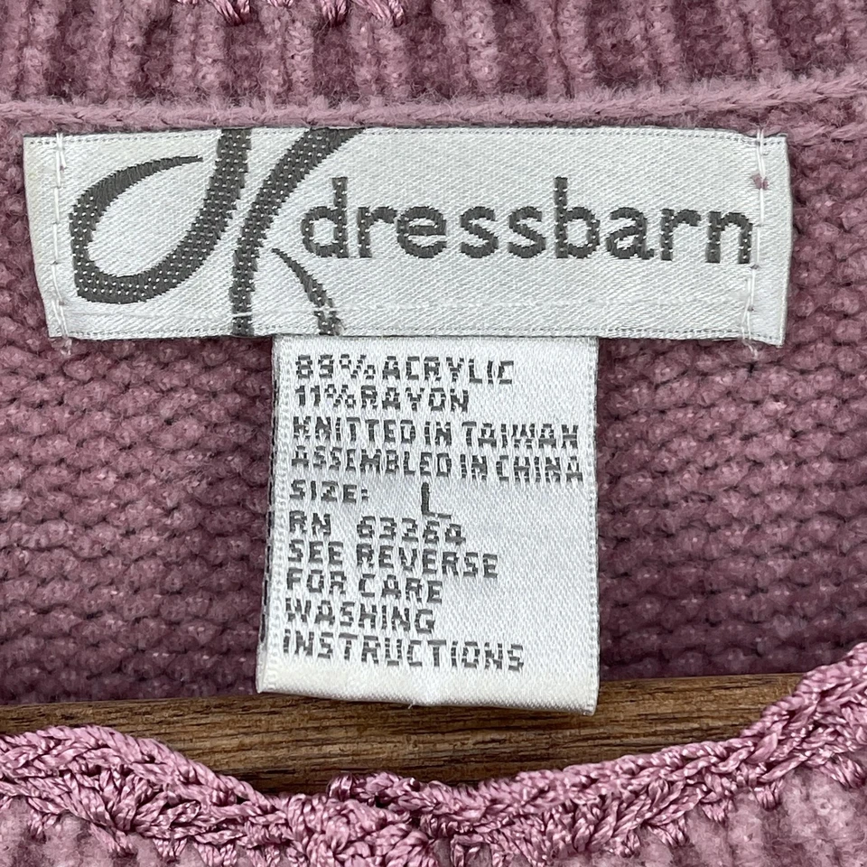 Suéter feminino cottage patchwork tamanho G cardigã rosa botão bordado floral - Imagem 4 de 4