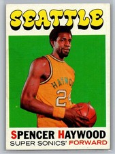 1971-72 Topps #20 Spencer Haywood (possibly trimmed)