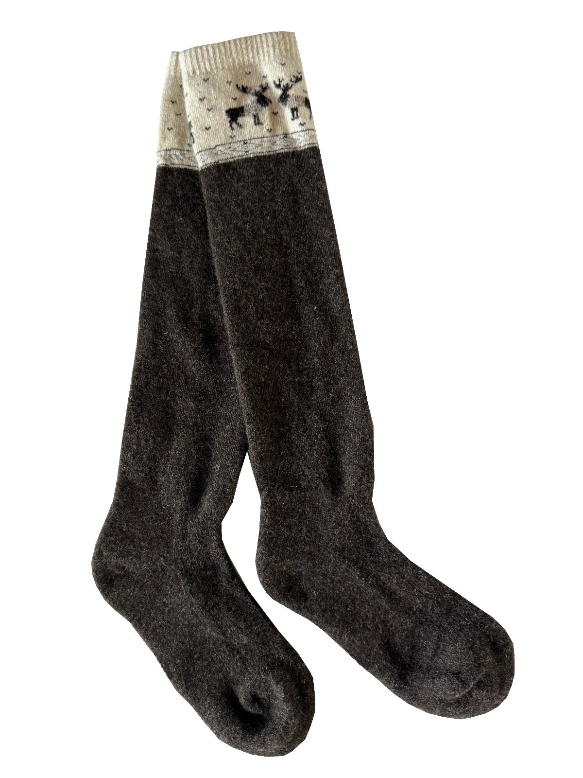 100% Warm Wool 1 pair Mongolian Socks Ski Winter USA Free shipping Size US 7-9