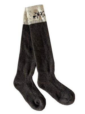 100% Warm Wool 1 pair Mongolian Socks Ski Winter USA Free shipping Size US 7-9