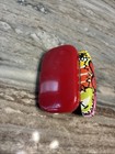 BRIGHTON  Lipstick Case Leather w Hearts NWOT Mint, Rare Find! — photo 3