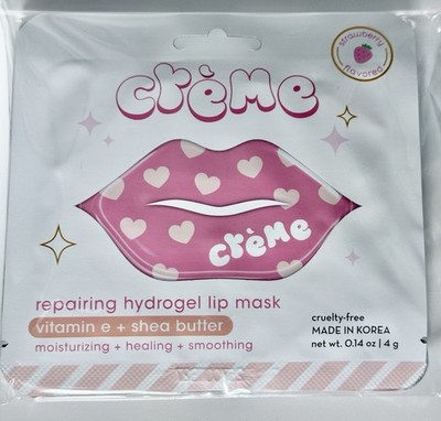 6 of The Crème Shop Repairing Hydrogel Lip Mask With Vitamin E + Shea Butter NEW