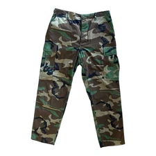 USGI Woodland Camo Combat Cargo Trousers Medium Regular 34x31