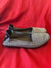 bernie mev silver mesh flats size 10 womans — photo 2
