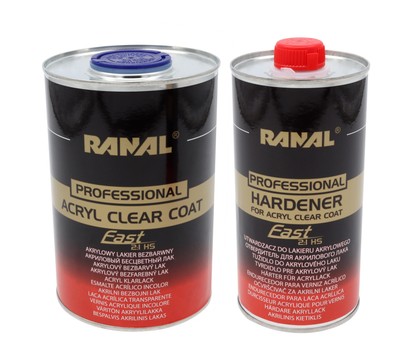 SET Ranal 30806+30807 Klarlack 2:1 HS FAST Professional inkl. Härter HS FAST Pro