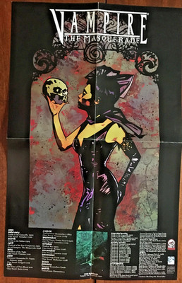 Vampire: The Masquerade Promotional Poster 14''x22'' RPG White Wolf 1999 horror