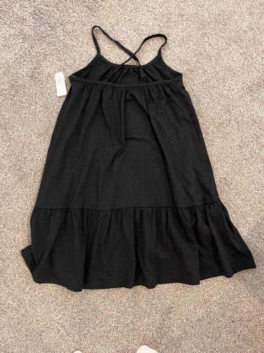 Girls BNWT Black Summer Dress Age 8 Years M From GAP Strappy - Picture 2 of 2