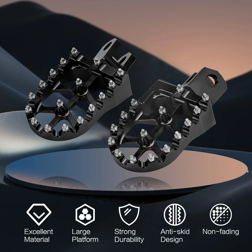 CNC Foot Pegs Pedals Rest Footpegs For Suzuki DRZ400 DRZ400E DRZ400S DRZ400SM Foto 3 de 4