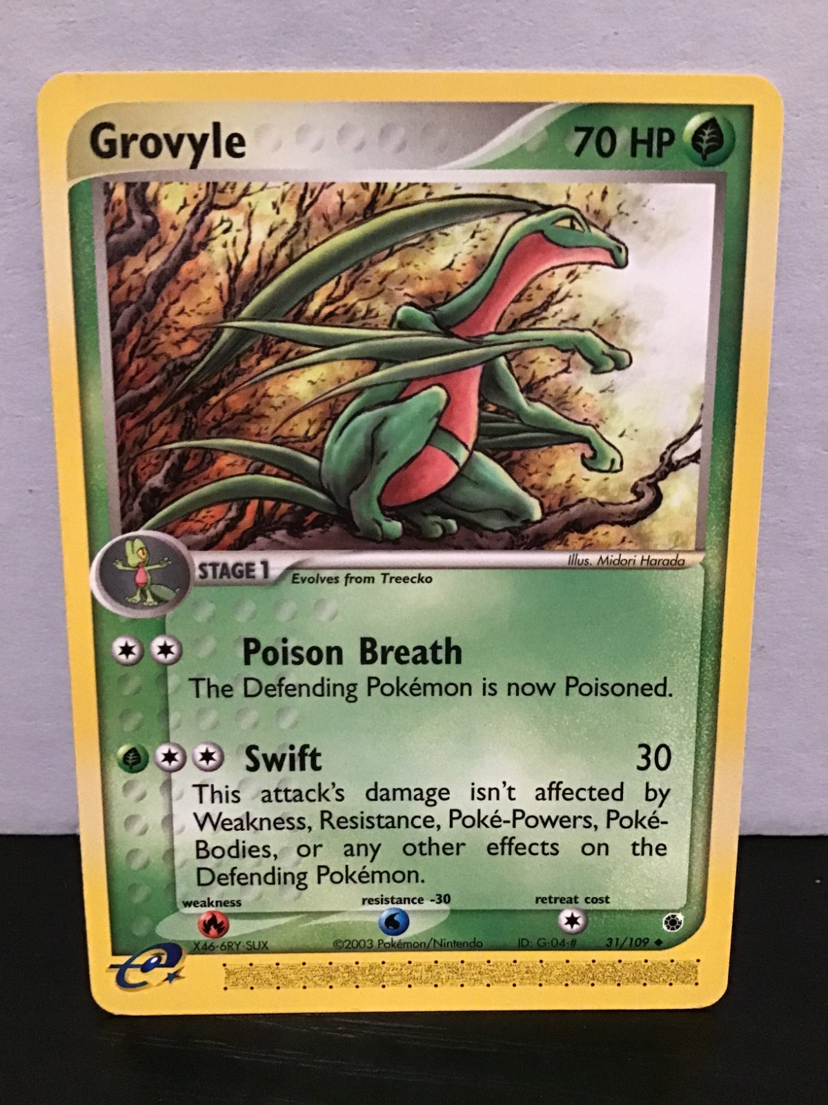 Grovyle 31/109 Pokemon Ruby & Sapphire Uncommon