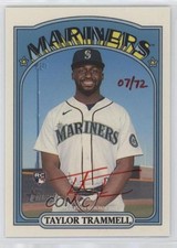 2021 Heritage High Number Special Edition Red Ink 7/72 Taylor Trammell Auto f3p