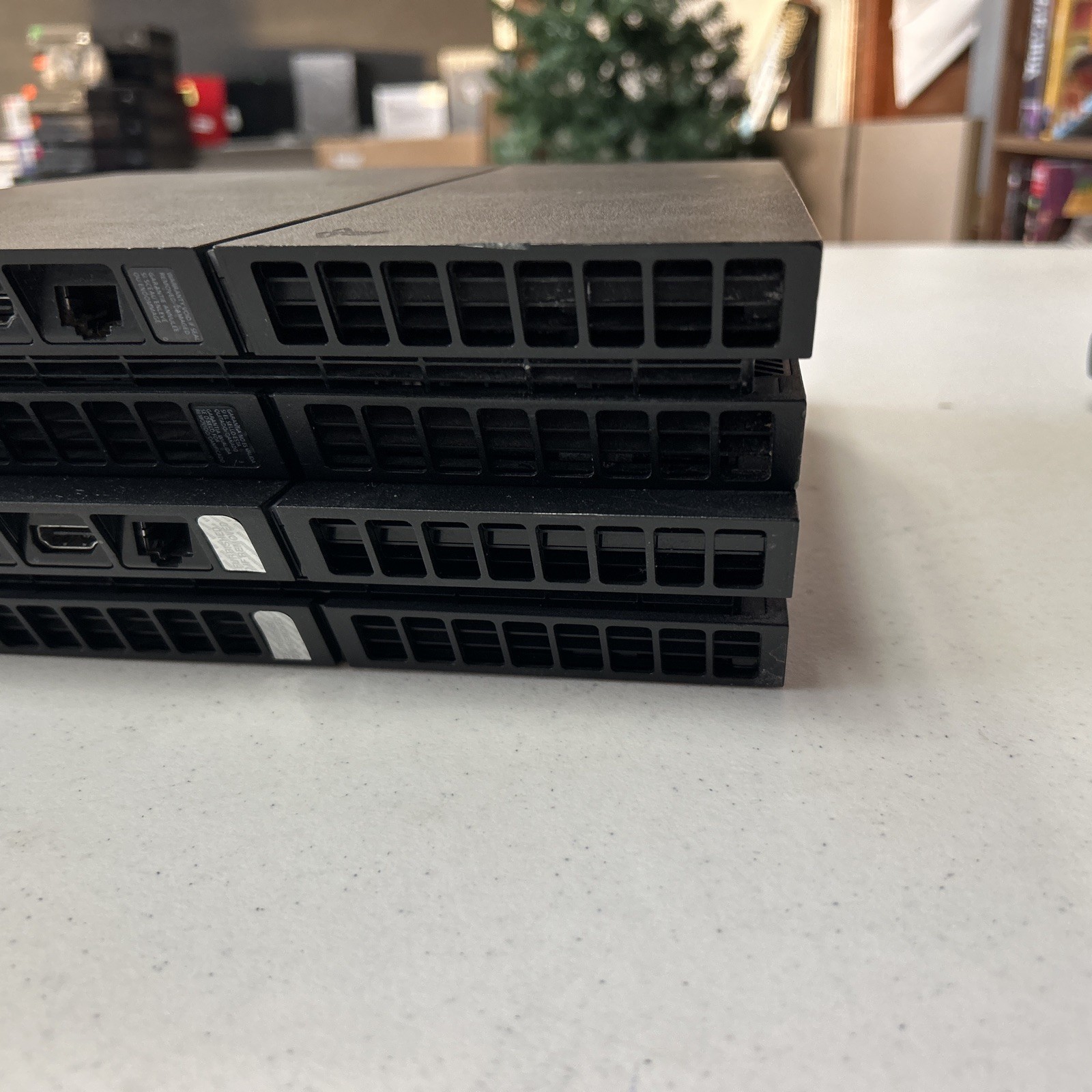 Lot Of 2 Defective Sony PlayStation 4 PS4 Black System Console Only For Parts